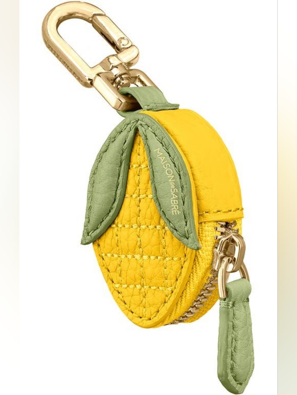 MAISON SABRE SABRÉMOJI Leather Corn Veggie Fruit Charm Special Edition Keychain - Picture 3 of 6